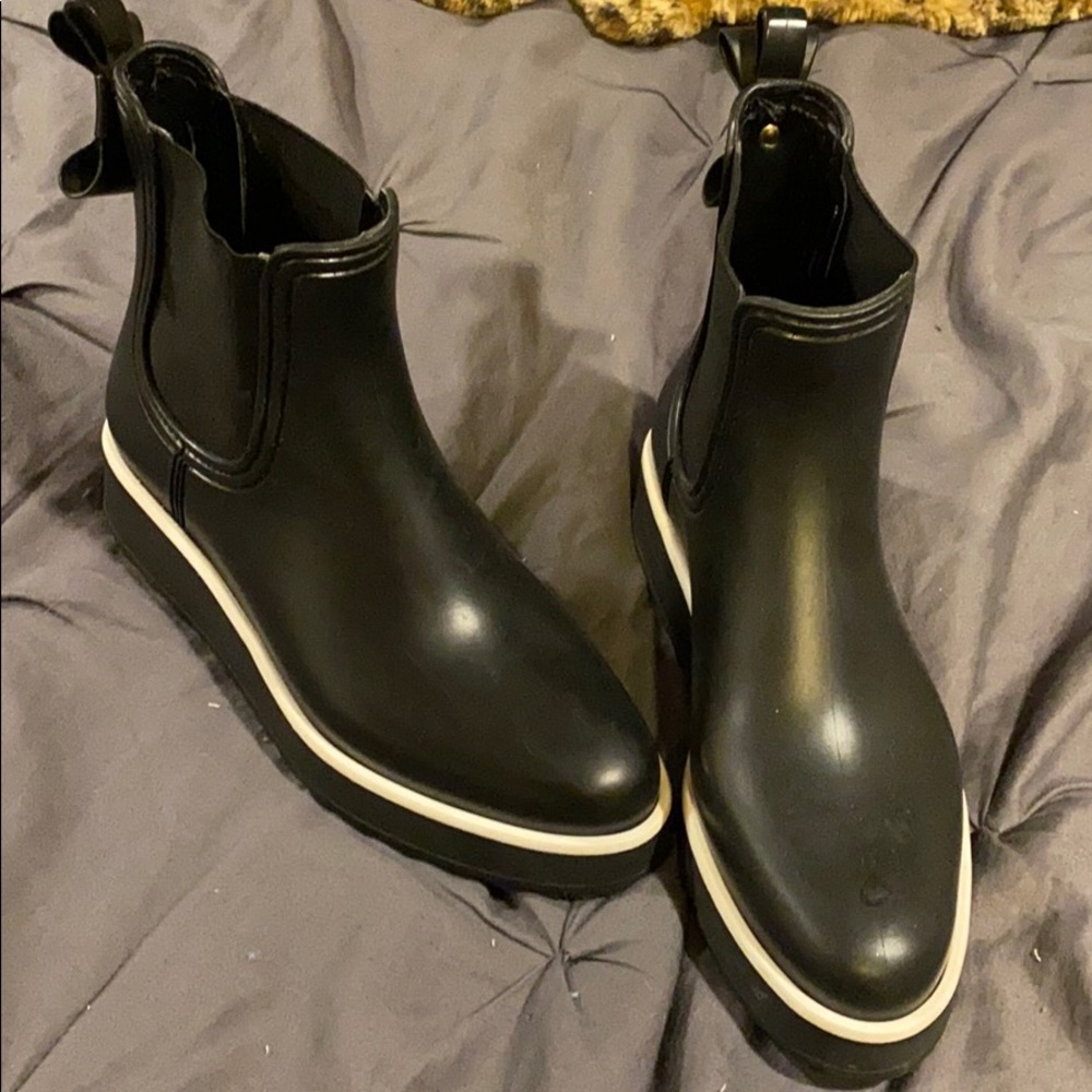 Kate spade platform rain boots